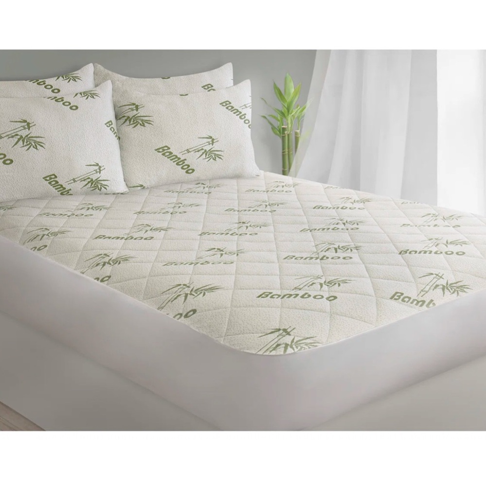 Spring Air, Bamboo Patterned Mattress Topper, California King